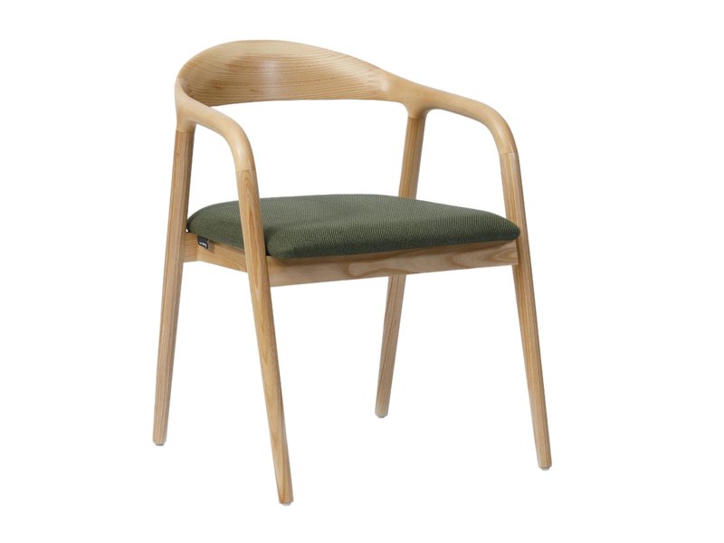 Стул Касл Рогожка Оливковый/Натуральный