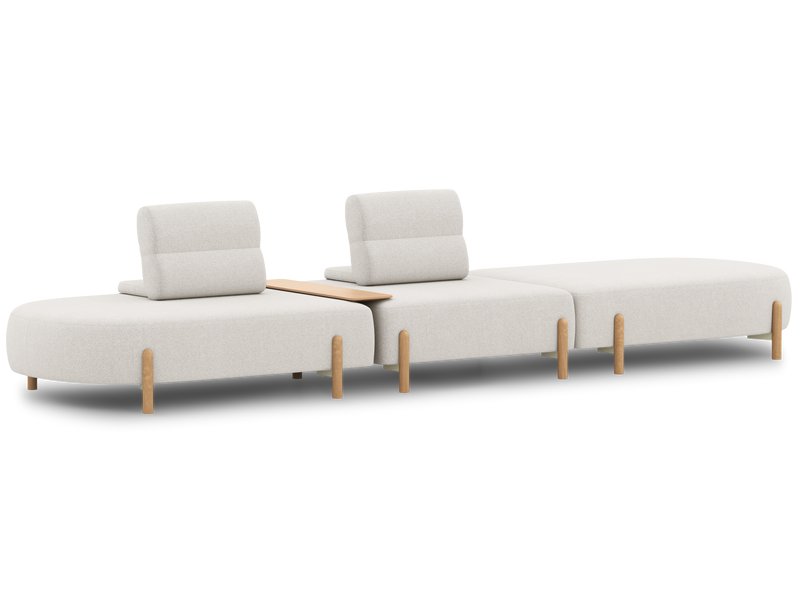 Диван модульный Альди 3 Букле Молочный